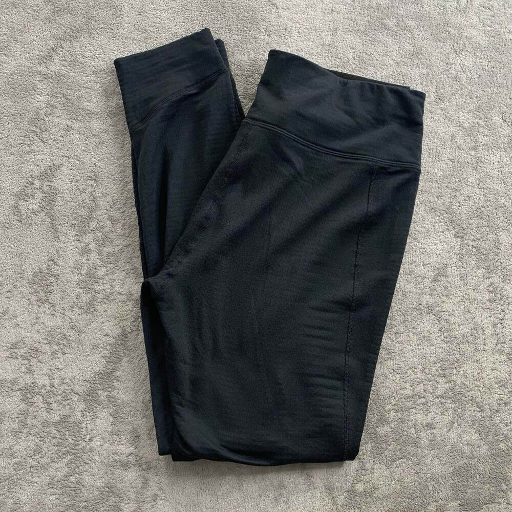 Patagonia Capilene Thermal Weight Baselayer Pants Womens L Black Hike Outdoors
